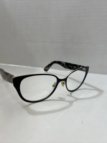 KATE SPADE NEW YORK “JAYDEE” Black Tortoise Marble Eyeglasses Frame EUC