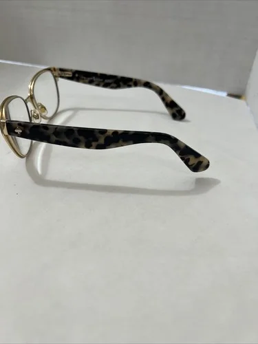 KATE SPADE NEW YORK “JAYDEE” Black Tortoise Marble Eyeglasses Frame EUC 3
