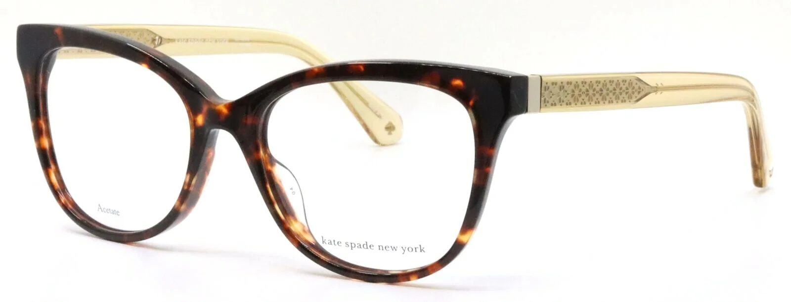 Kate Spade New York NEVAEH 086 Dark Havana Cat Eye Eyeglasses 50-17-140 w/ Case 2