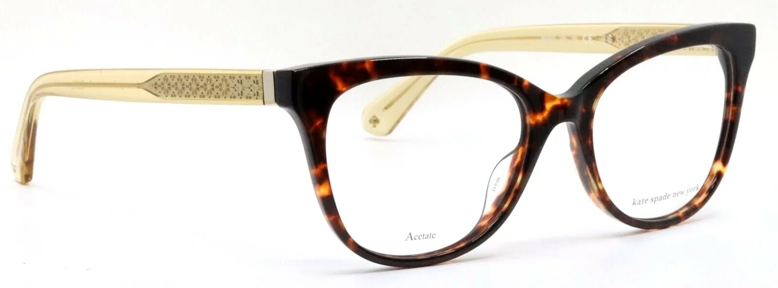 Kate Spade New York NEVAEH 086 Dark Havana Cat Eye Eyeglasses 50-17-140 w/ Case 4