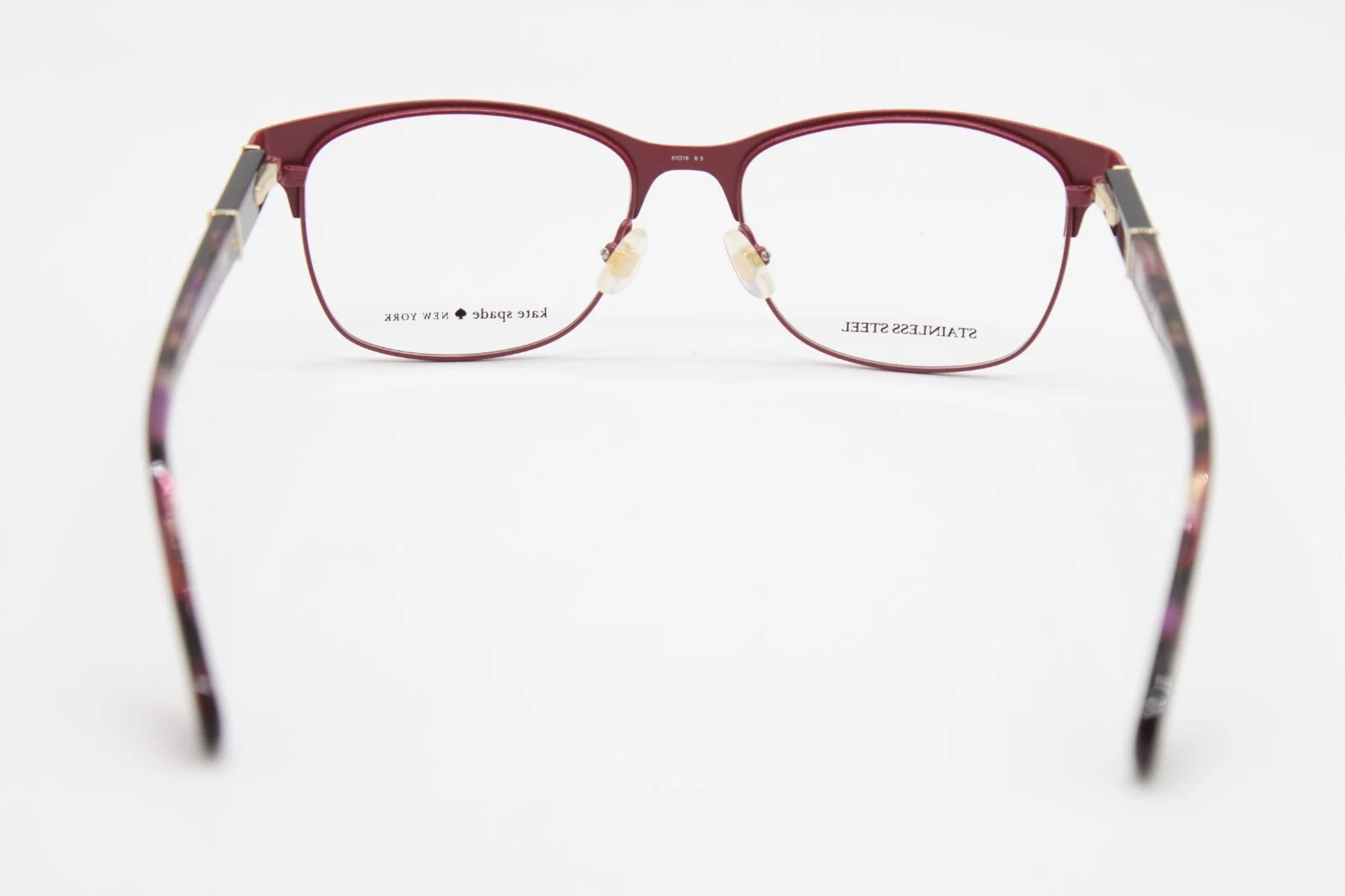 NEW KATE SPADE NEW YORK BENEDETTA 7BL BURGUNDY PURPLE AUTHENTIC EYEGLASSES 51-16 2